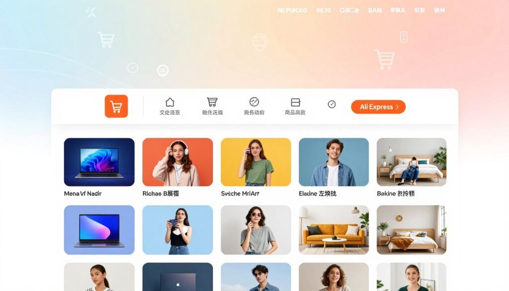 AliExpress Ana Sayfa Görünümü